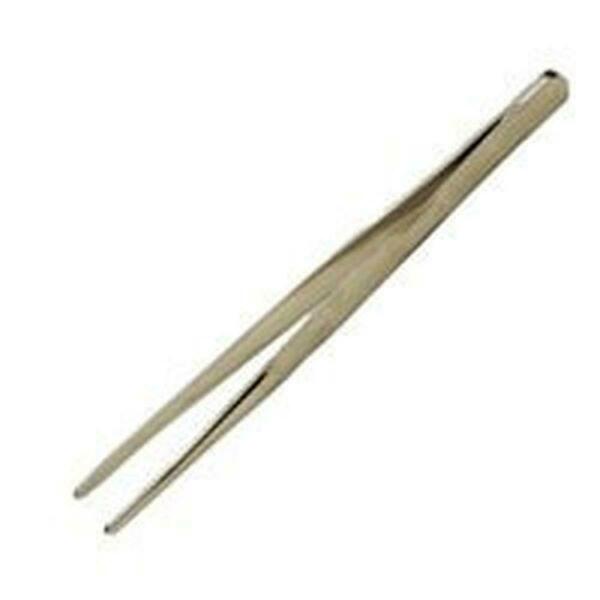 Central Tools Nickel Plated Blunt Serrated Tip Quality Tweezers 318-403